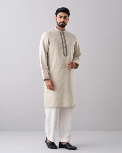 Regular Fit Embroidered Formal Panjabi